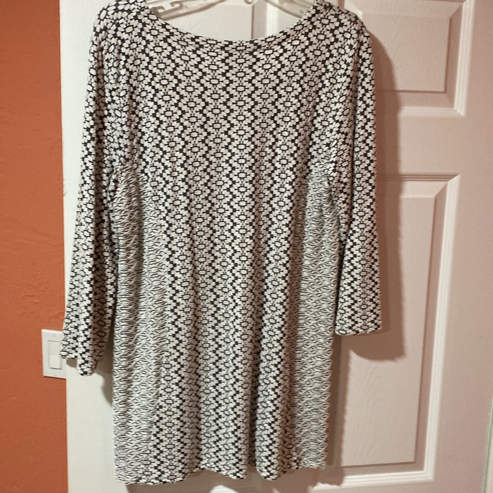 Peck & Peck tunic like new mint condition blouse. Size XL black/white - Picture 5 of 6